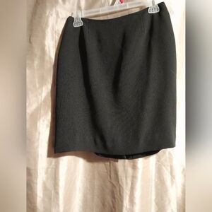 Woman's Petite sophisticate navy blue pinstripe skirt .